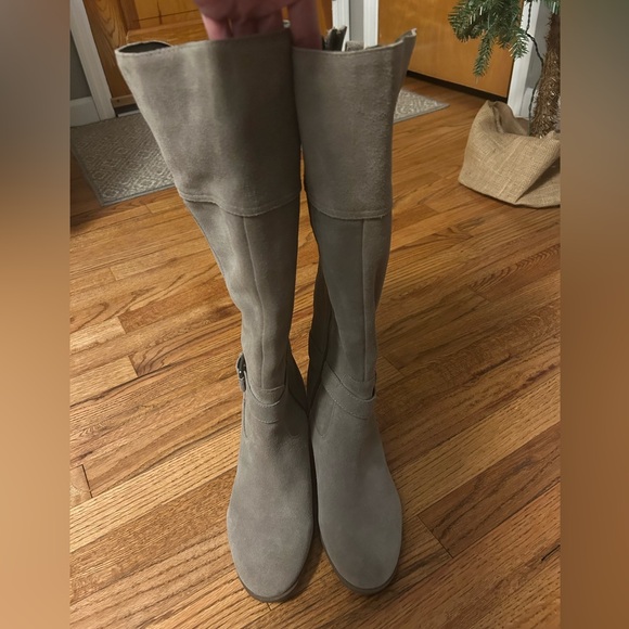 Marc Fisher Riley Taupe Multi Suede Riding Boot NWOT - Picture 4 of 15